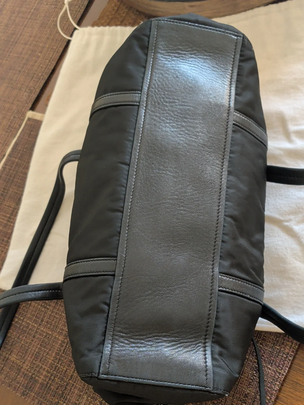 Prada Black Shoulder Bag with Gold-Tone Hardware With Key